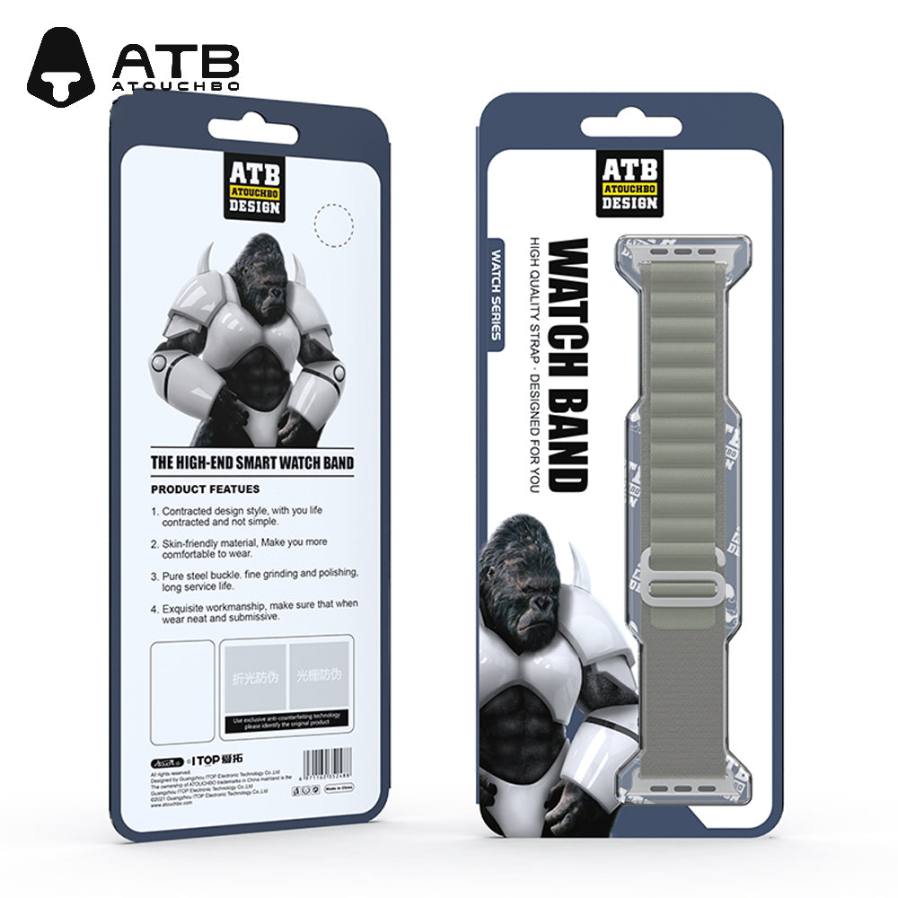 ATB Adjustment Nylon Soft Comfortable Watch Strap for Apple Watch Series 8