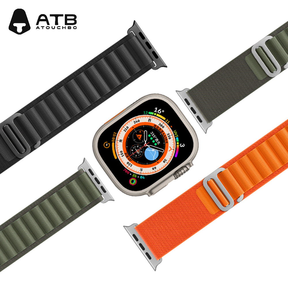 ATB Adjustment Nylon Soft Comfortable Watch Strap for Apple Watch Series 8