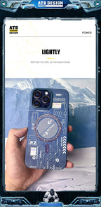 2023 Nova Dezajno Akrila Magsaf Mola TPU+PC Mekanika Elementa Telefona Kazo Por IPhone 14 Magneta Telefona Kazo