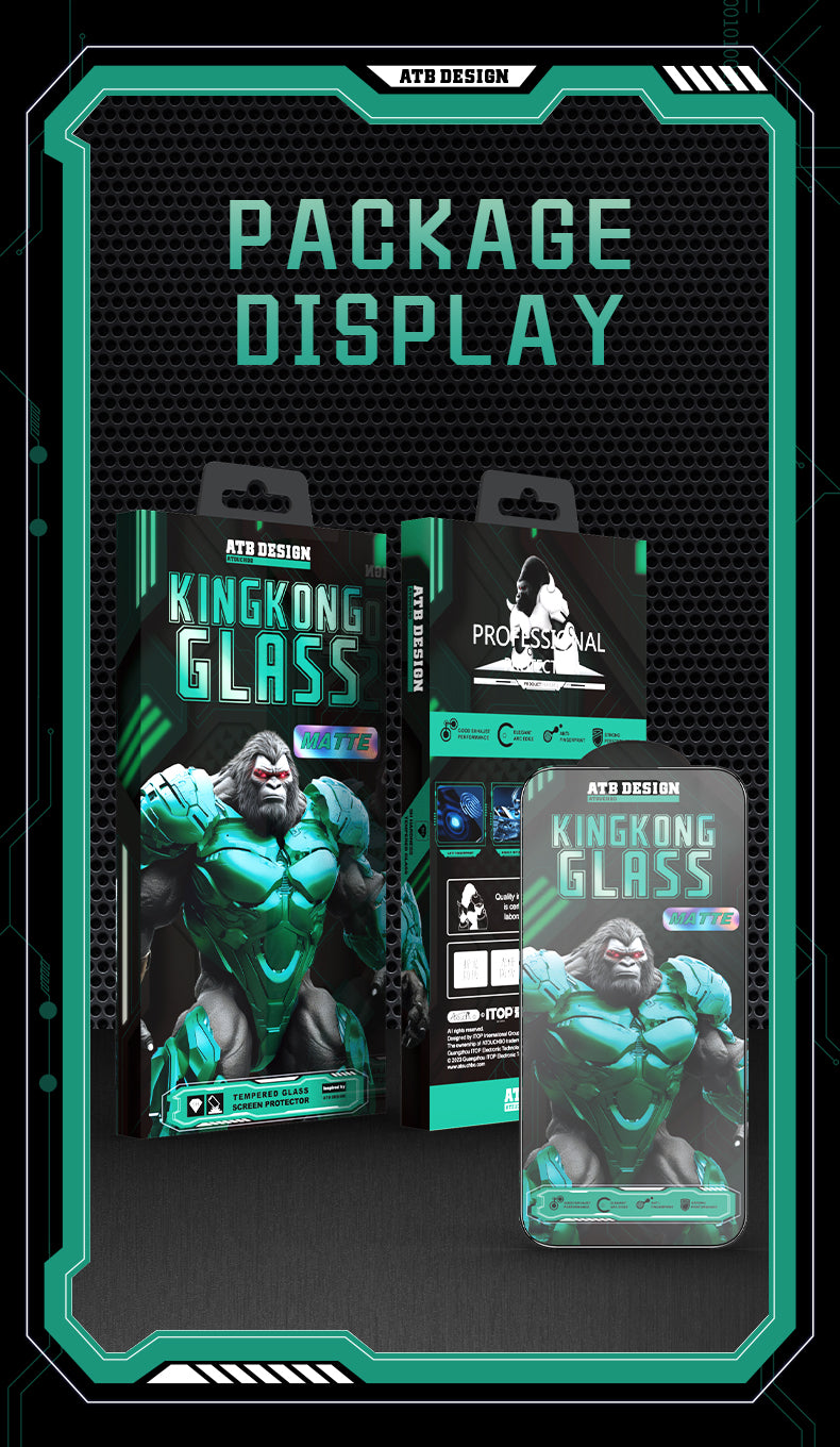 Atouchbo Wholesale King Kong Armor Tempered HD Glass Screen Protector X Series For iPhone 15 Series
