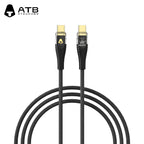 OEM 60W Rapida Ŝarga Kablo Plata Telefona Mikro-USB Datuma Kablo Rapida Ŝarga Kablo Tipo C por iPhone 15 Pro Max