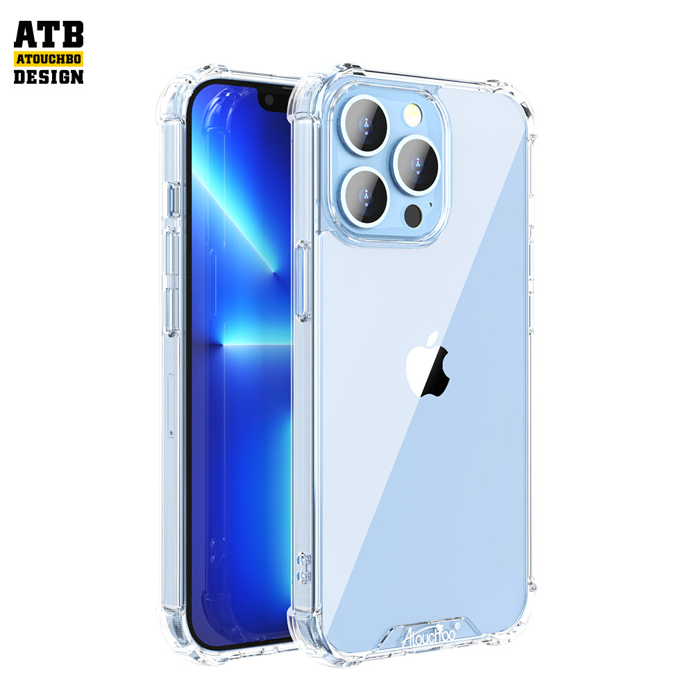 【Hot sale】 Transparent clear Luxury Designer TPU Plating Phone Case 1.0MM Kingkong Anti-Shock Case