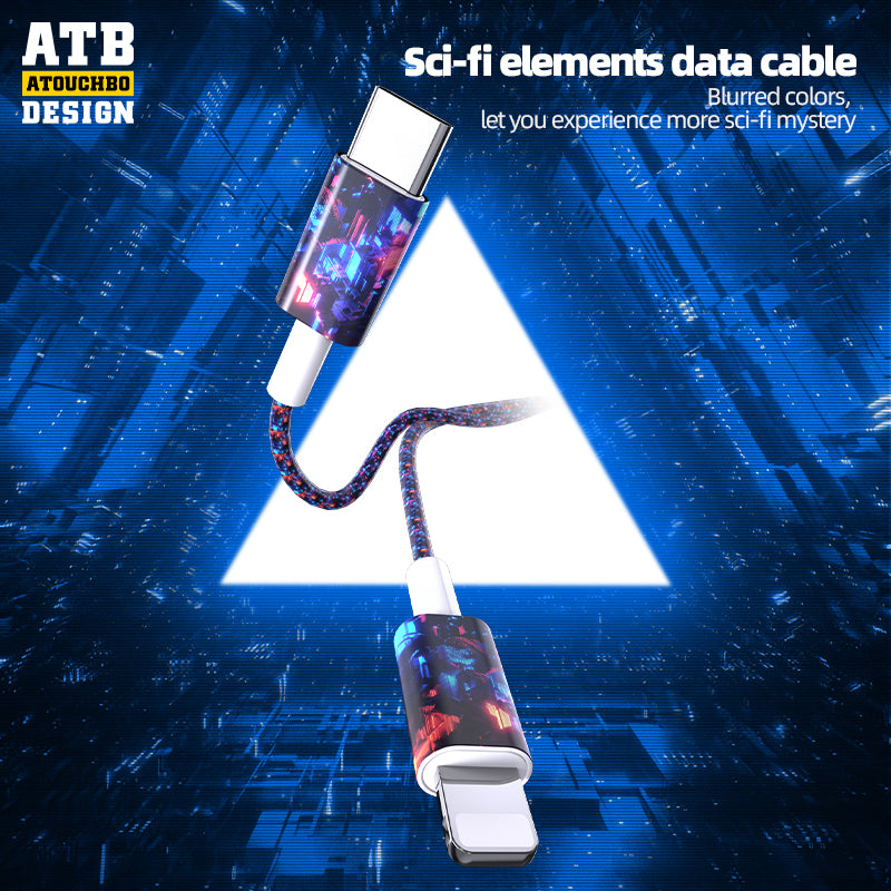 ATB Charger Data Cable 3A USB-A to USB-C Cable Type-C USB Cable for Mobile Phone and Tablet