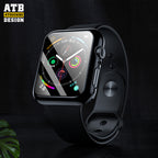 Galvanizita komputila kvarangula ĉiu-inkluziva kontraŭfala skurezista protekta kazo por Apple Watch 8/ Se/ Ultra Kovrilo