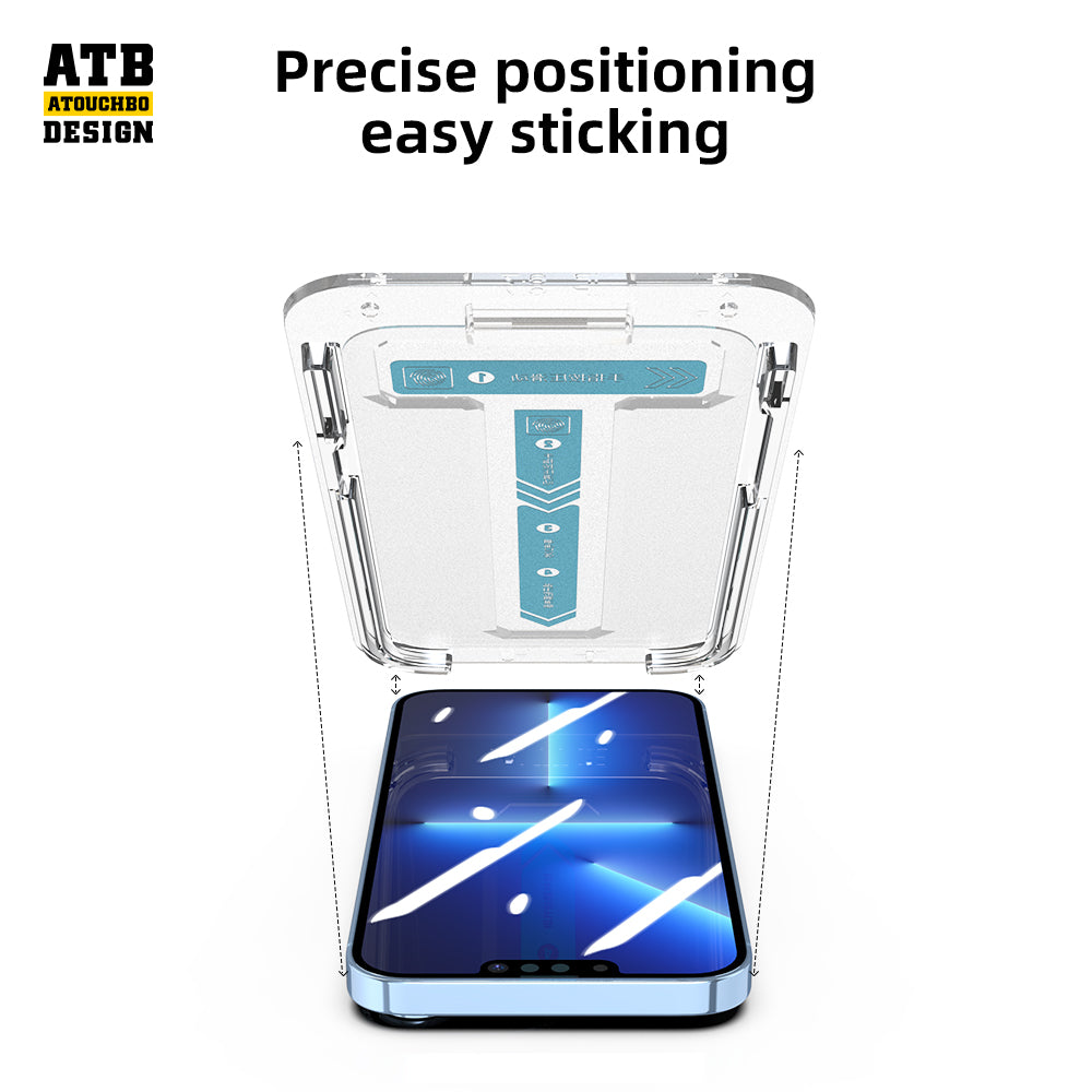 Full Coverage Frosted Tempered Glass Screen Protector with Easy Installation Tools