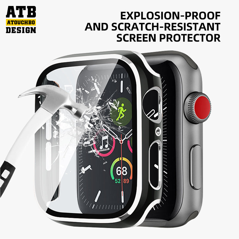 Electroplated Dual Color Smart Watch Case Cover For Apple Watch Se/ Ultra/ 8 Case