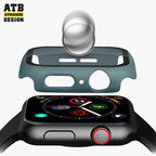 Skumblinda Kontraŭfala Hardita Vitro + Komputila Kazo Saĝorloĝa Kazo Kovrilo por Apple Watch 8/ Se/ Ultra Kovrilo