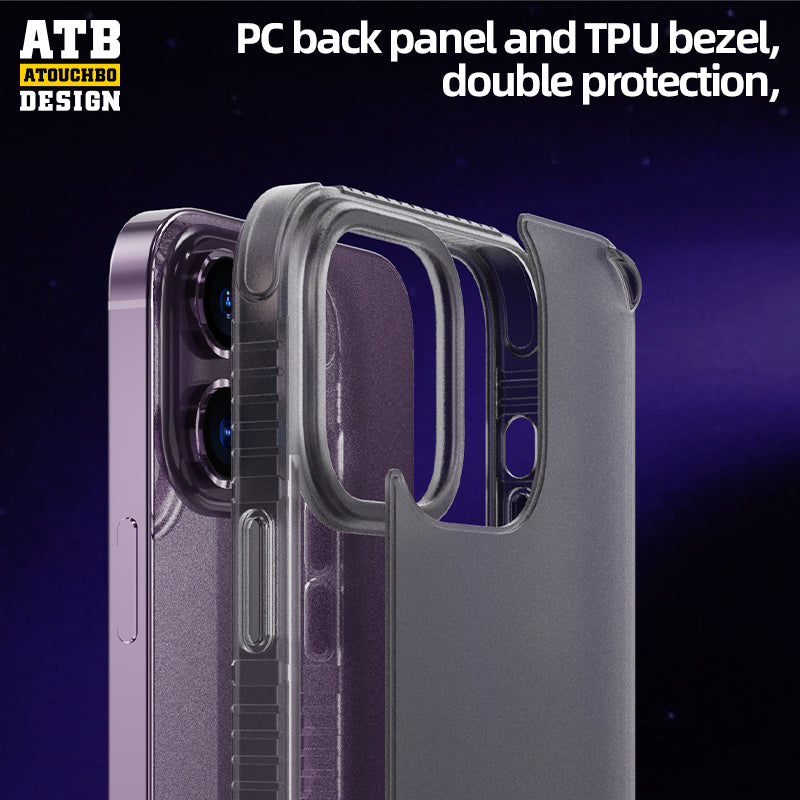 ATB matte transparent skin feel Anti-shock phone case For Iphone 14