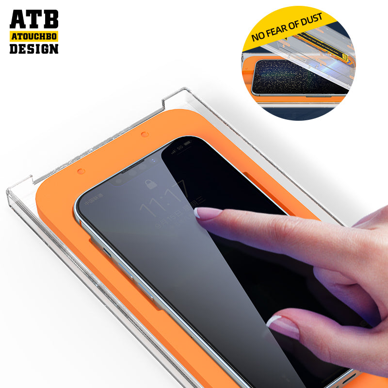 Space Capsule Easy Stick Privacy Tempered Glass