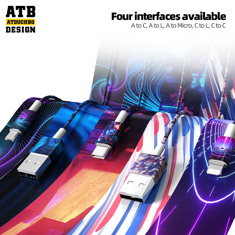 ATB Charger Data Cable 3A Usb A To C Cable C Type Usb Cable For Mobile Phone And Tablet