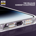 Atouchbo Novaĵoj Kristala Diamanta Kirasa Kazo Sendrata Ŝarga Telefona Kazo por Magsafe por Iphone 14 Pro Max Magneta Kazo