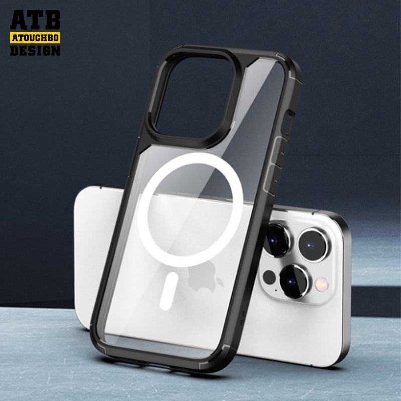 ATB Armor SeriesHigh transparent backplate phone case For iPhone 14 (magnetic version)