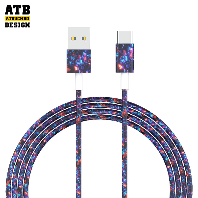 ATB Charger Data Cable 3A USB-A to USB-C Cable Type-C USB Cable for Mobile Phone and Tablet
