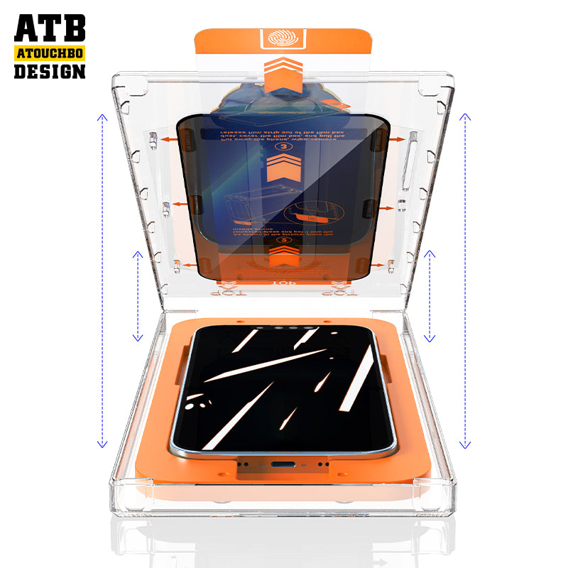 Space Capsule Easy Stick Privacy Tempered Glass
