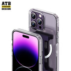 ATB Kontraŭŝoka travidebla magneta por iPhone 14-kazo Altkvalita kun pojnorimeno