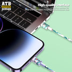 ATB Forta Kontraŭrompa Mikro-USB 1M Datuma Kablo por iPhone USB Kablo 2022 Rapida Ŝargokablo