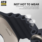 ATB Silikona spirebla Sporta Horloĝa Bando por Apple Watch Ultra