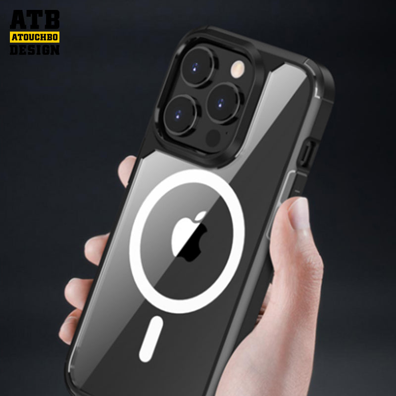 ATB Armor SeriesHigh transparent backplate phone case For iPhone 14 (magnetic version)