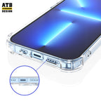 【Venda furora】 Travidebla klara Luksa Dizajnista TPU Tegmenta Telefona Ujo 1.0MM Kontraŭŝoka Kingkonga Ujo