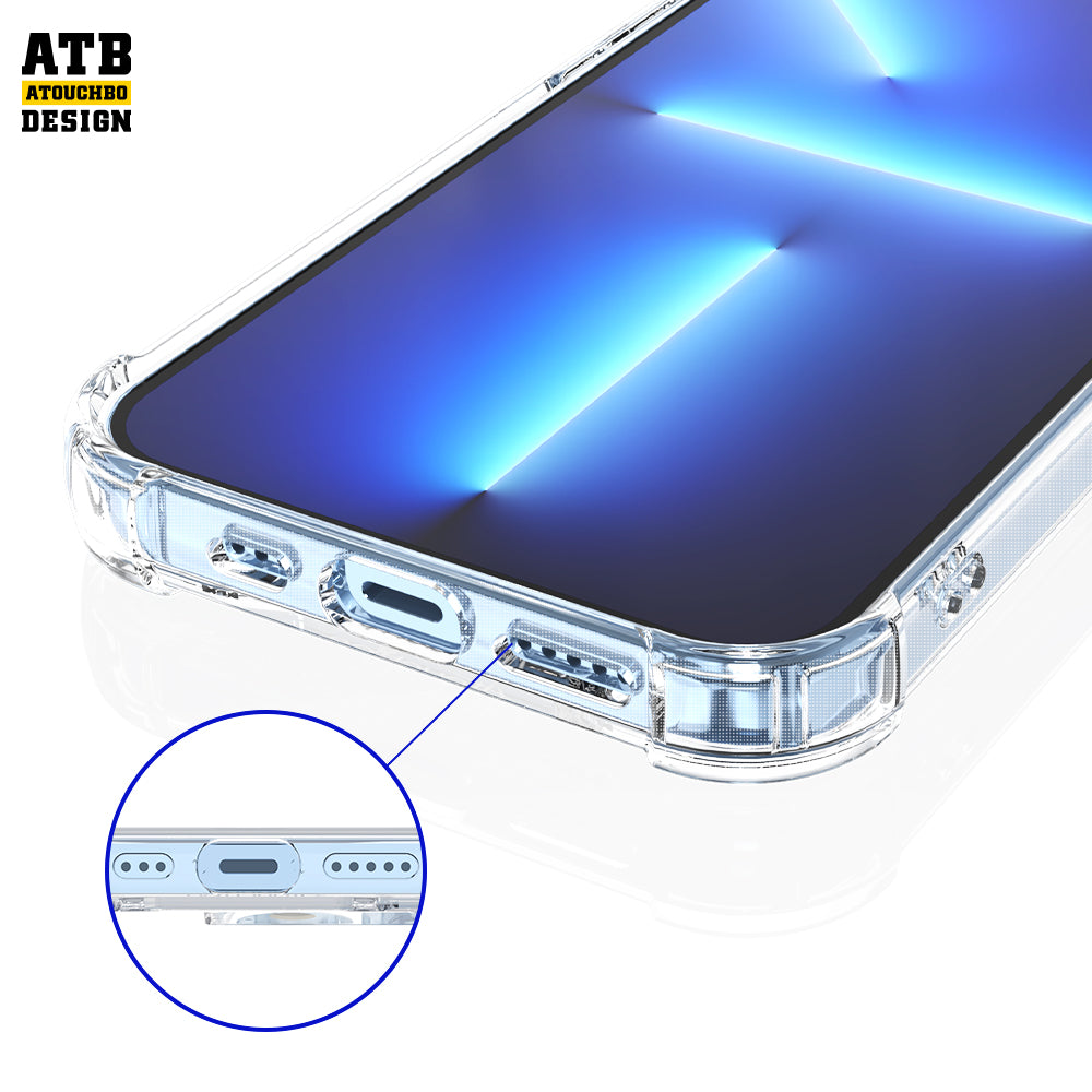 【Hot sale】 Transparent clear Luxury Designer TPU Plating Phone Case 1.0MM Kingkong Anti-Shock Case