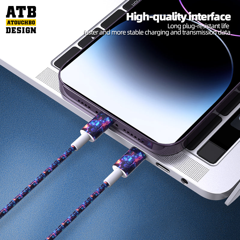 ATB Charger Data Cable 3A USB-A to USB-C Cable Type-C USB Cable for Mobile Phone and Tablet