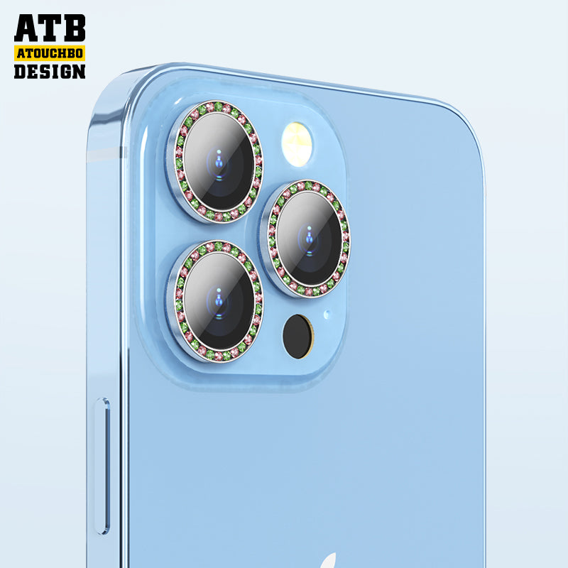 Eagle Eye Diamond Metal Lens Sticker (with Metal for iPhone Camera Lens Protector)