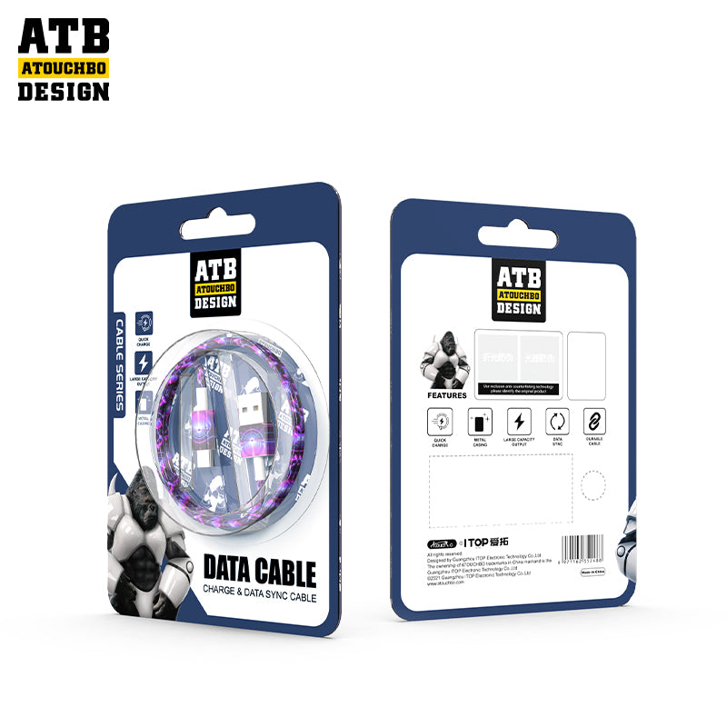 ATB Charger Data Cable 3A Usb A To C Cable C Type Usb Cable For Mobile Phone And Tablet