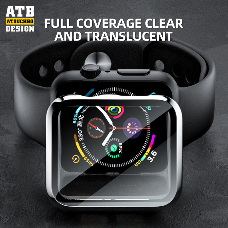 Electroplated PC Four-Corner All-Inclusive Anti-Drop Shockproof Protective Case for Apple Watch 8/SE/Ultra Cover
