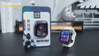 Galvanizita komputila kvarangula ĉiu-inkluziva kontraŭfala skurezista protekta kazo por Apple Watch 8/ Se/ Ultra Kovrilo
