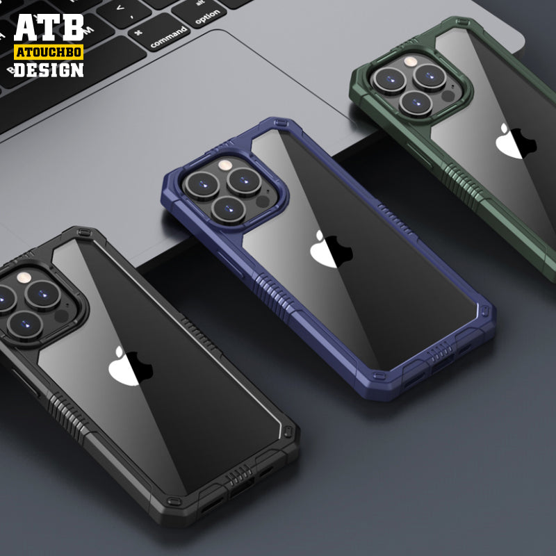 ATB Guard SeriesHigh transparent backplate phone case For iPhone 14