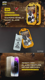 ATB 9H Super Glata Nano-Filmo Alta Travidebla Rezistema Ekrana Protektilo por iPhone 14 Pro Max
