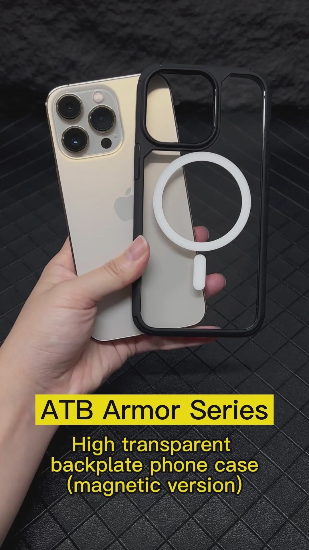 ATB Armor SeriesHigh transparent backplate phone case For iPhone 14 (magnetic version)