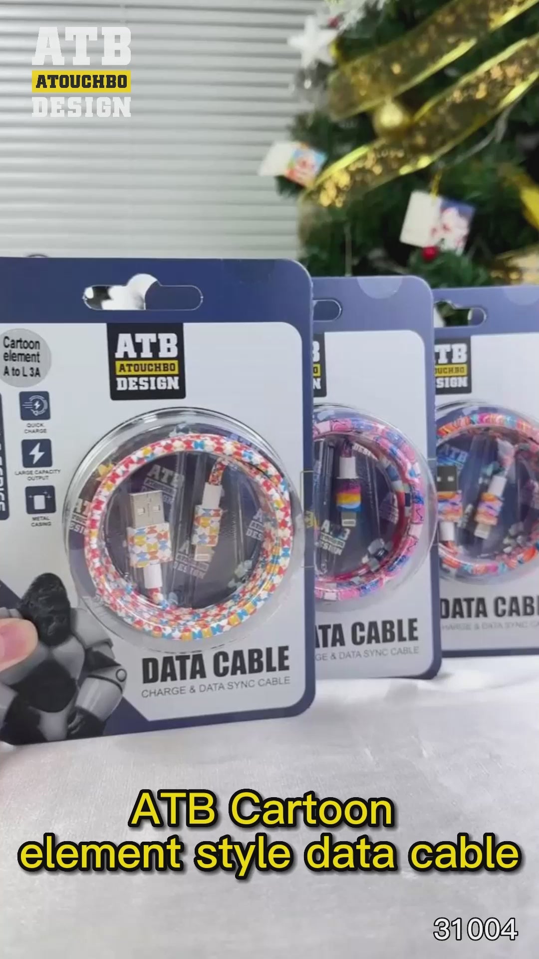 ATB Strong Anti Snap Micro Usb 1M Data Cable For Iphone Usb Cable 2022 Fast Charging Cable